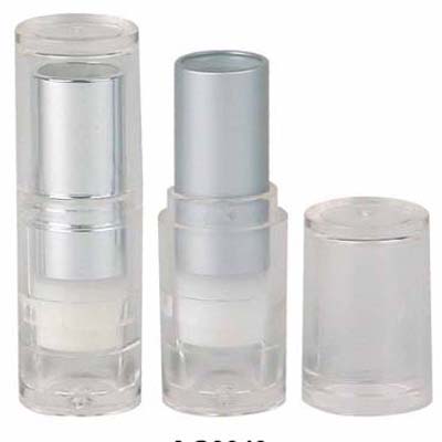 12.7mm Clear & Matt Silver Lipstick Tube